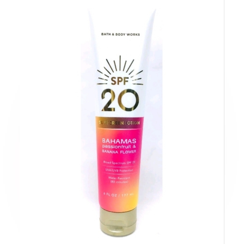 SUNSCREEN LOTION SPF20 BAHAMAS PASSIONFRUIT BROAD SPECTRUM BY BATH & BODY WORKS